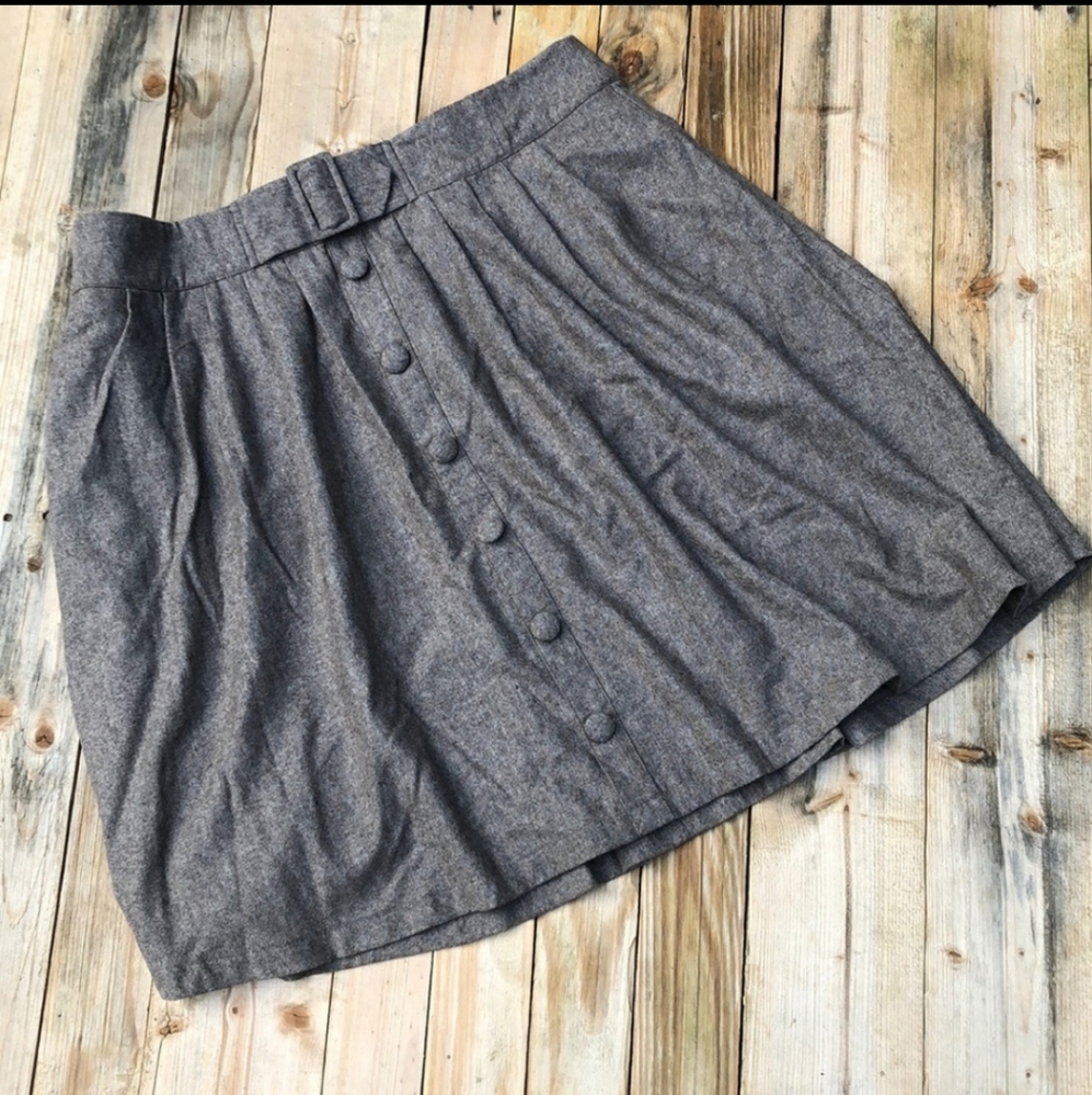 ModCloth | Wool Blend Midi Skirt Size 2X